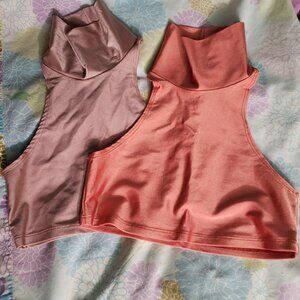 *FOR aktonfashion* Laina Rauma Set of 2 Deluxe Dance Class Spandex Max Crop Tops